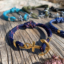 Load image into Gallery viewer, KEY WEST Gold Anchor Bracelet