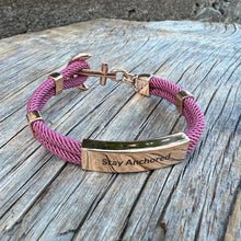 Load image into Gallery viewer, NEW HAVEN Anchor Bracelet - With custom engraving
