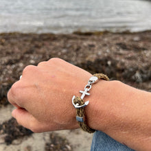 Load image into Gallery viewer, NEW HAVEN Anchor Bracelet Marine Hemp - Custom Engraving