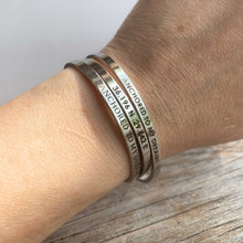 Load image into Gallery viewer, QUOTE CUFF Bracelet - Custom Engravable