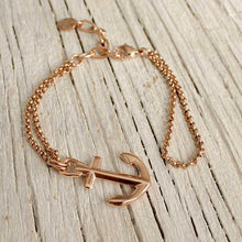 Load image into Gallery viewer, VINGA Anchor Bracelet Rose-gold