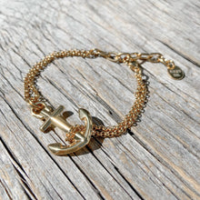 Load image into Gallery viewer, VINGA Anchor Bracelet Gold