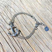 Load image into Gallery viewer, VINGA Anchor Bracelet Silver