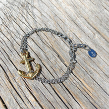 Load image into Gallery viewer, VINGA Anchor Bracelet Silver/Gold