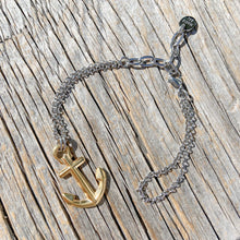 Load image into Gallery viewer, VINGA Anchor Bracelet Silver/Gold