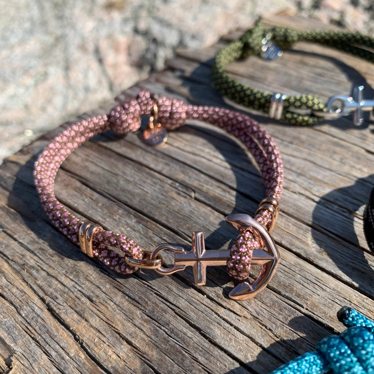 KEY WEST Rose Gold Anchor Bracelet