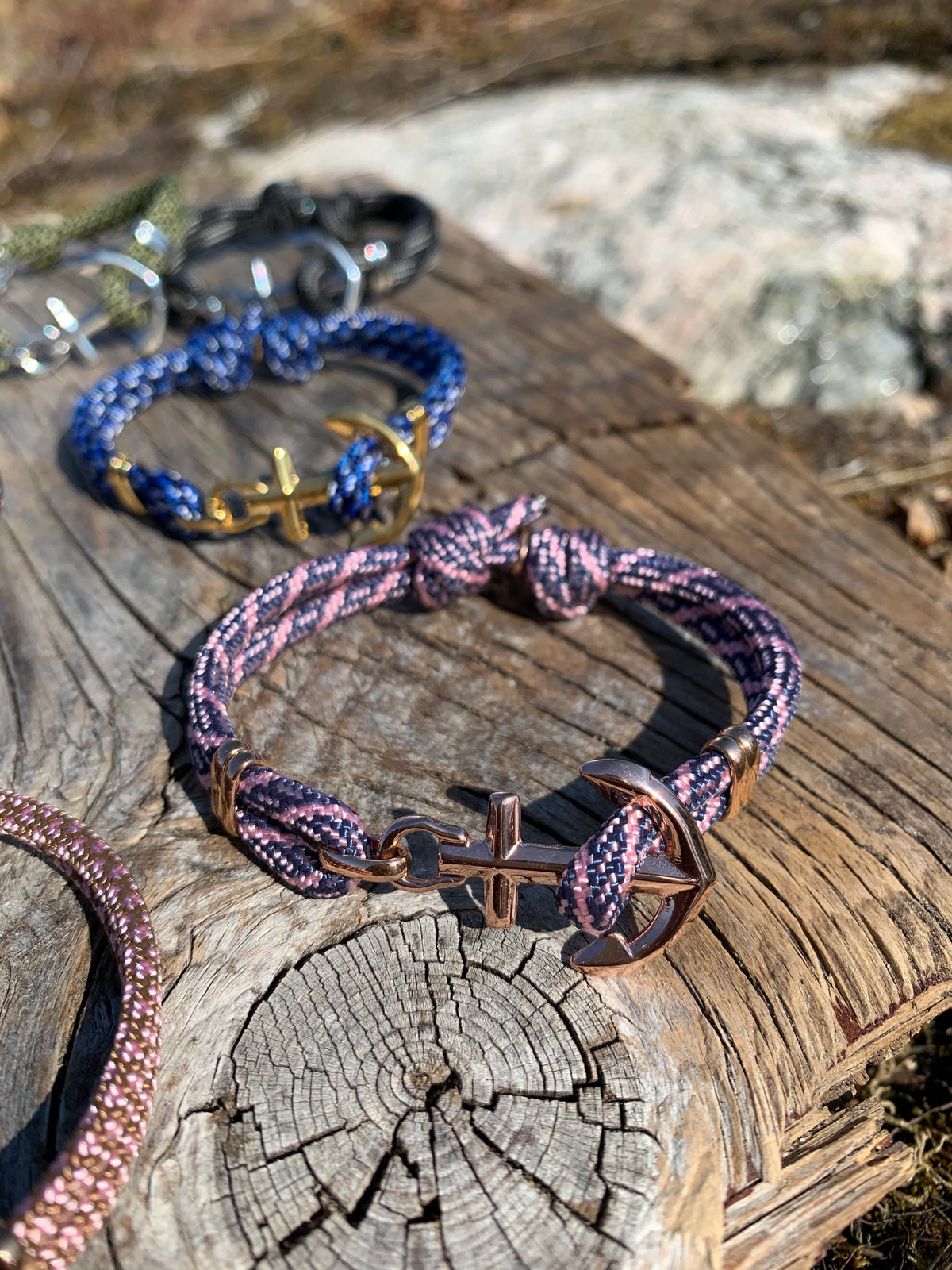 KEY WEST Rose Gold Anchor Bracelet