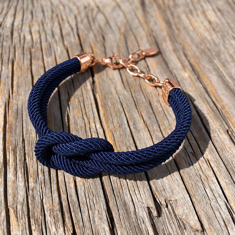 NEWPORT Nautical Knot Bracelet Rose Gold