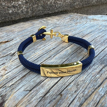 Ladda upp bild till gallerivisning, NEW HAVEN Anchor Bracelet - With custom engraving
