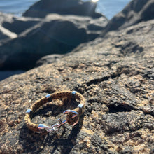 Load image into Gallery viewer, NEW HAVEN Anchor Bracelet Marine Hemp - Custom Engraving
