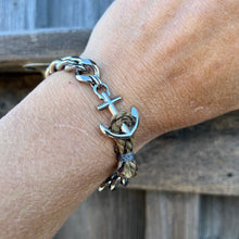 Load image into Gallery viewer, North Sea - Anchor &amp; Chain Bracelet
