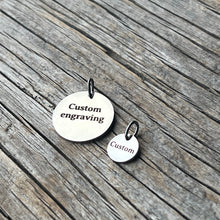 Load image into Gallery viewer, Round pendant with custom engraving
