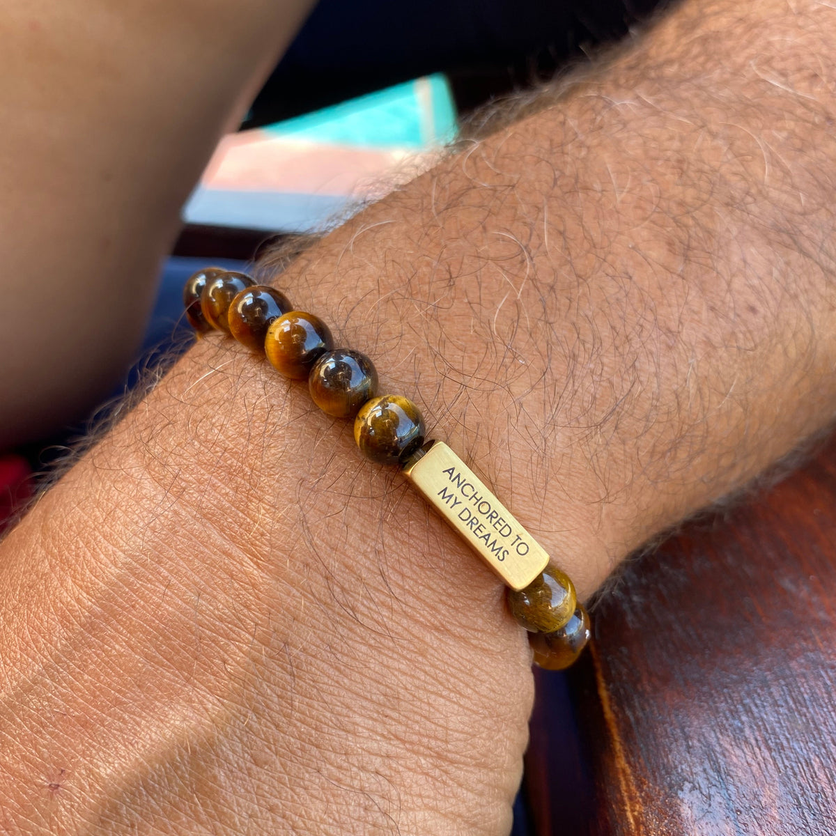 STONEHAVEN Engravable Stone Bracelet
