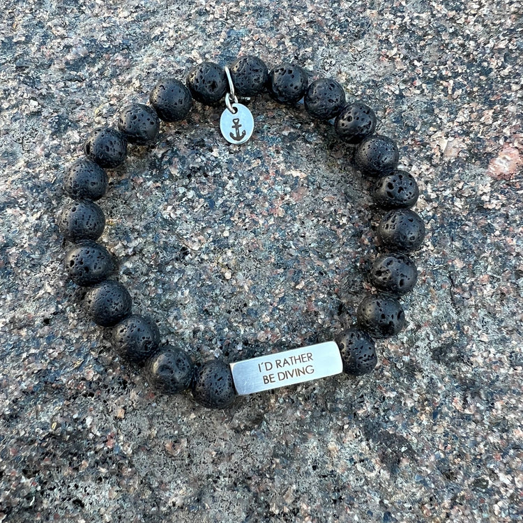 STONEHAVEN Engravable Stone Bracelet