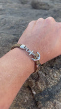 Load and play video in Gallery viewer, NEW HAVEN Anchor Bracelet Marine Hemp
