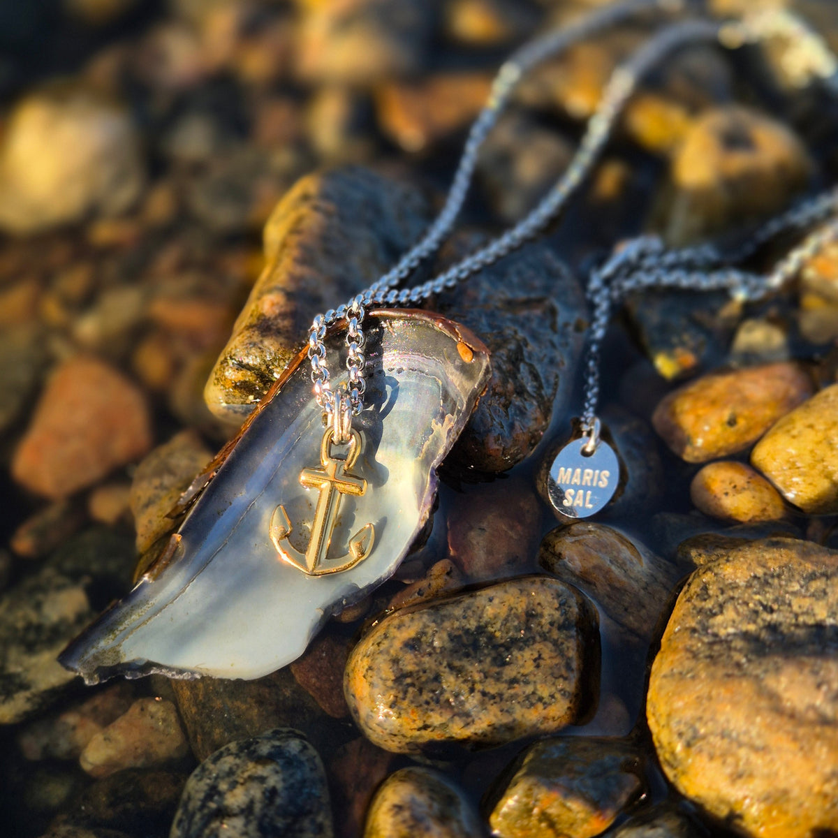 LITTLE  Anchor Necklace Gold