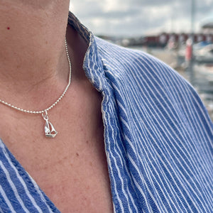 Sterling Silver Sailboat Necklace