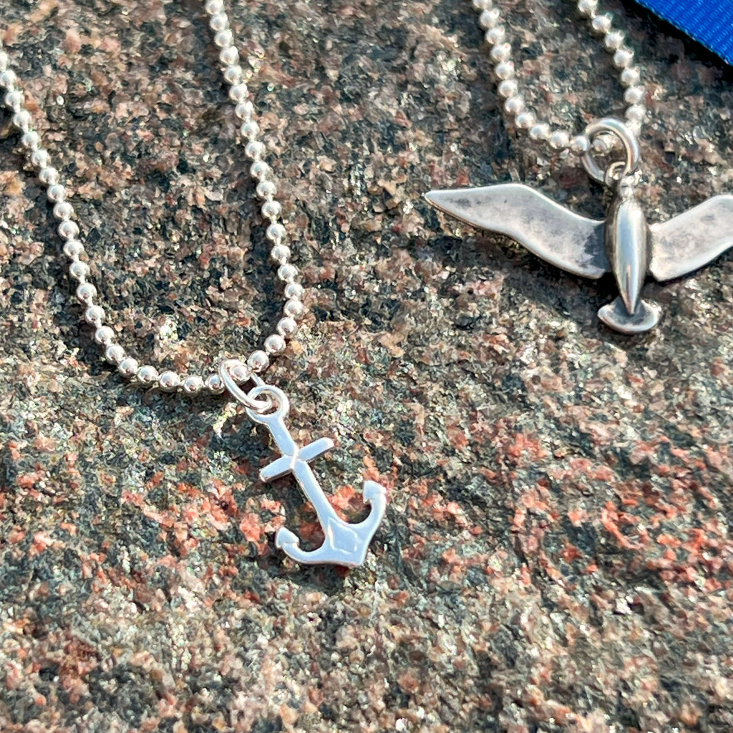 Sterling Silver Anchor Necklace