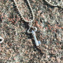 Load image into Gallery viewer, Sterling Silver Key Necklace
