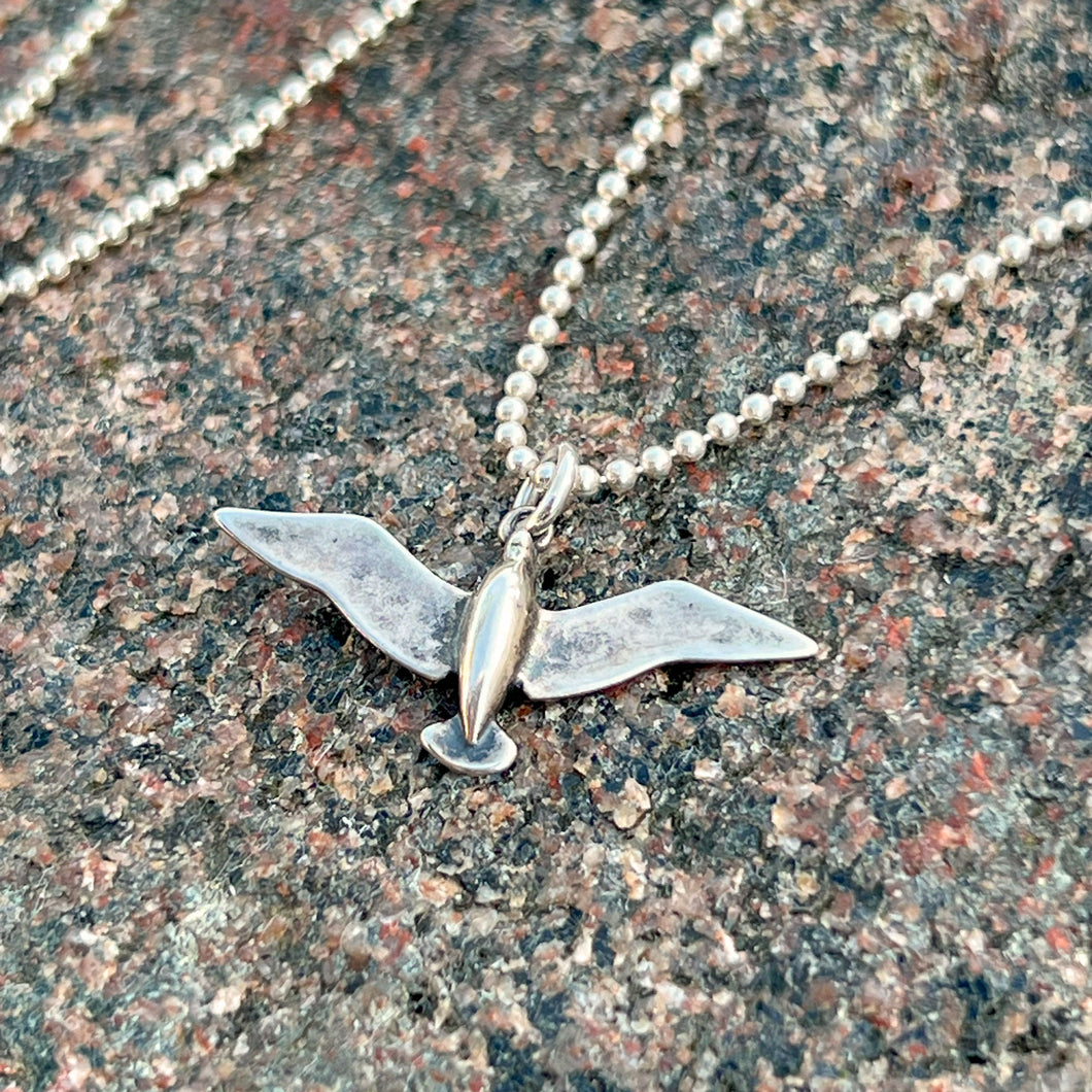 Sterling Silver Seagull Necklace