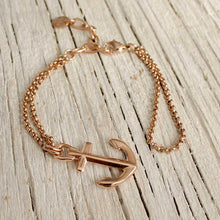 Load image into Gallery viewer, VINGA Anchor Bracelet Rose-gold
