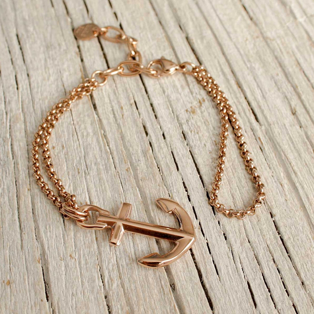 VINGA Anchor Bracelet Rose-gold