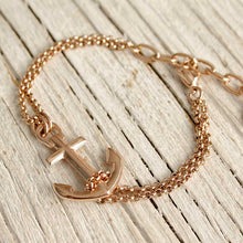 Load image into Gallery viewer, VINGA Anchor Bracelet Rose-gold
