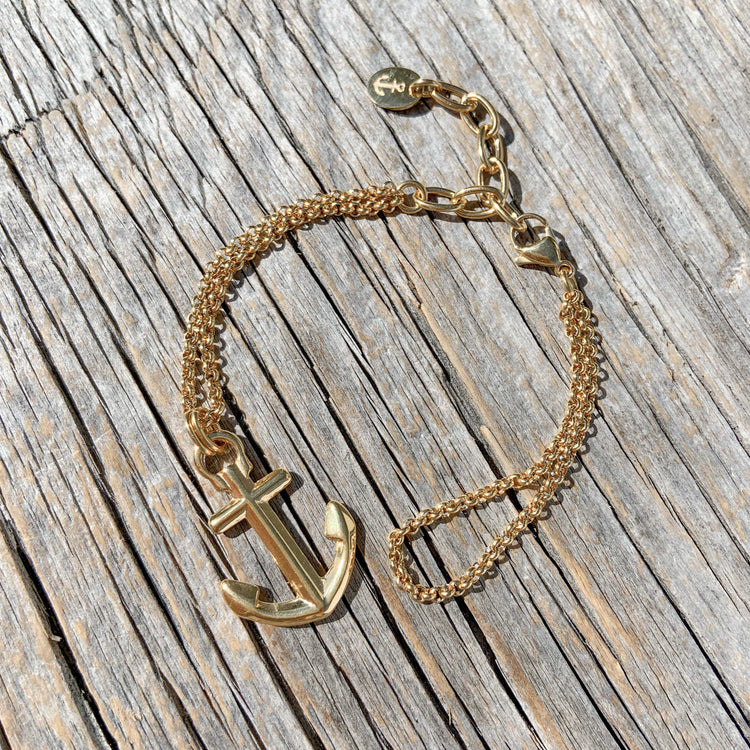 VINGA Anchor Bracelet Gold