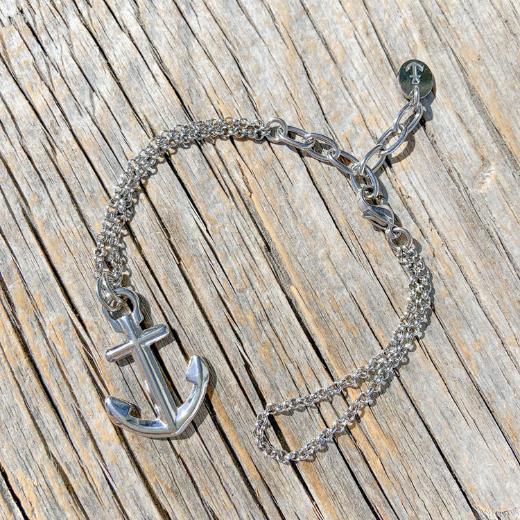 VINGA Anchor Bracelet Silver