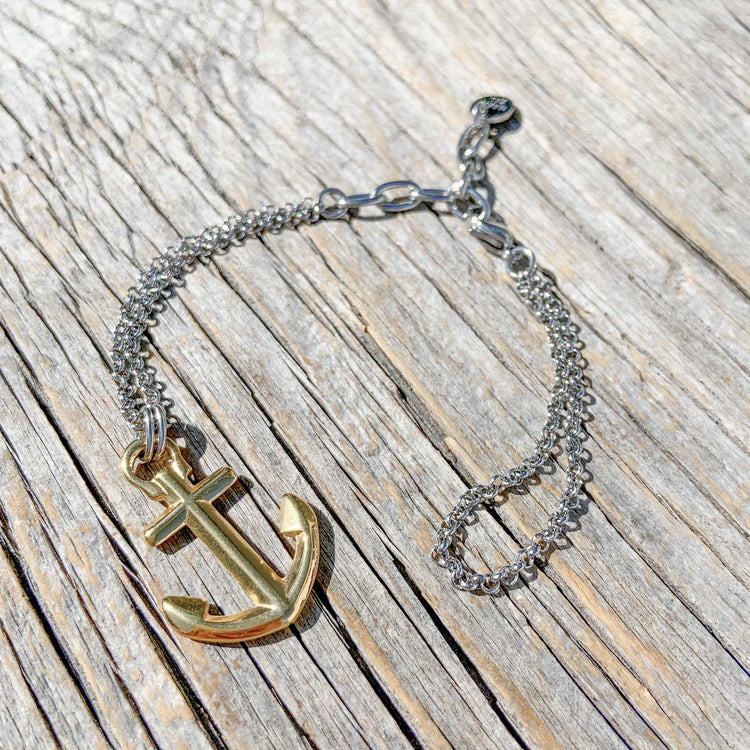 VINGA Anchor Bracelet Silver/Gold