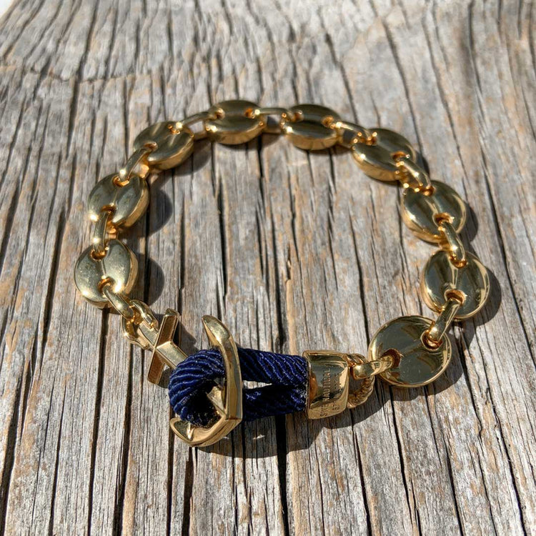 Nautical anchor bracelet from Swedish Maris Sal. Marint ankararmband från svenska Maris Sal.