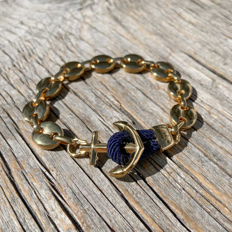 Nautical anchor bracelet from Swedish Maris Sal. Marint ankararmband från svenska Maris Sal.