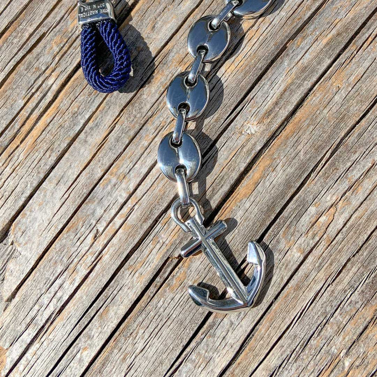 Nautical anchor bracelet from Swedish Maris Sal. Marint ankararmband från svenska Maris Sal.