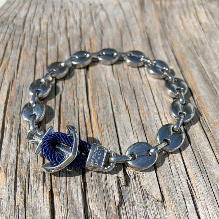 Nautical anchor bracelet from Swedish Maris Sal. Marint ankararmband från svenska Maris Sal.